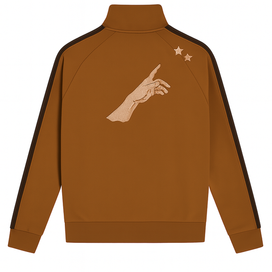 Chocolate zip knit