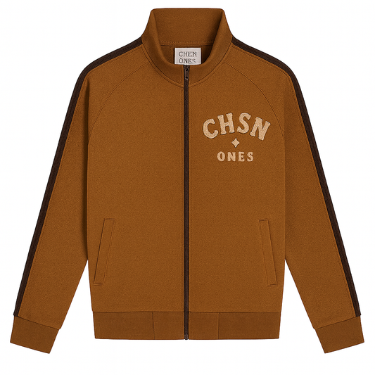 Chocolate zip knit