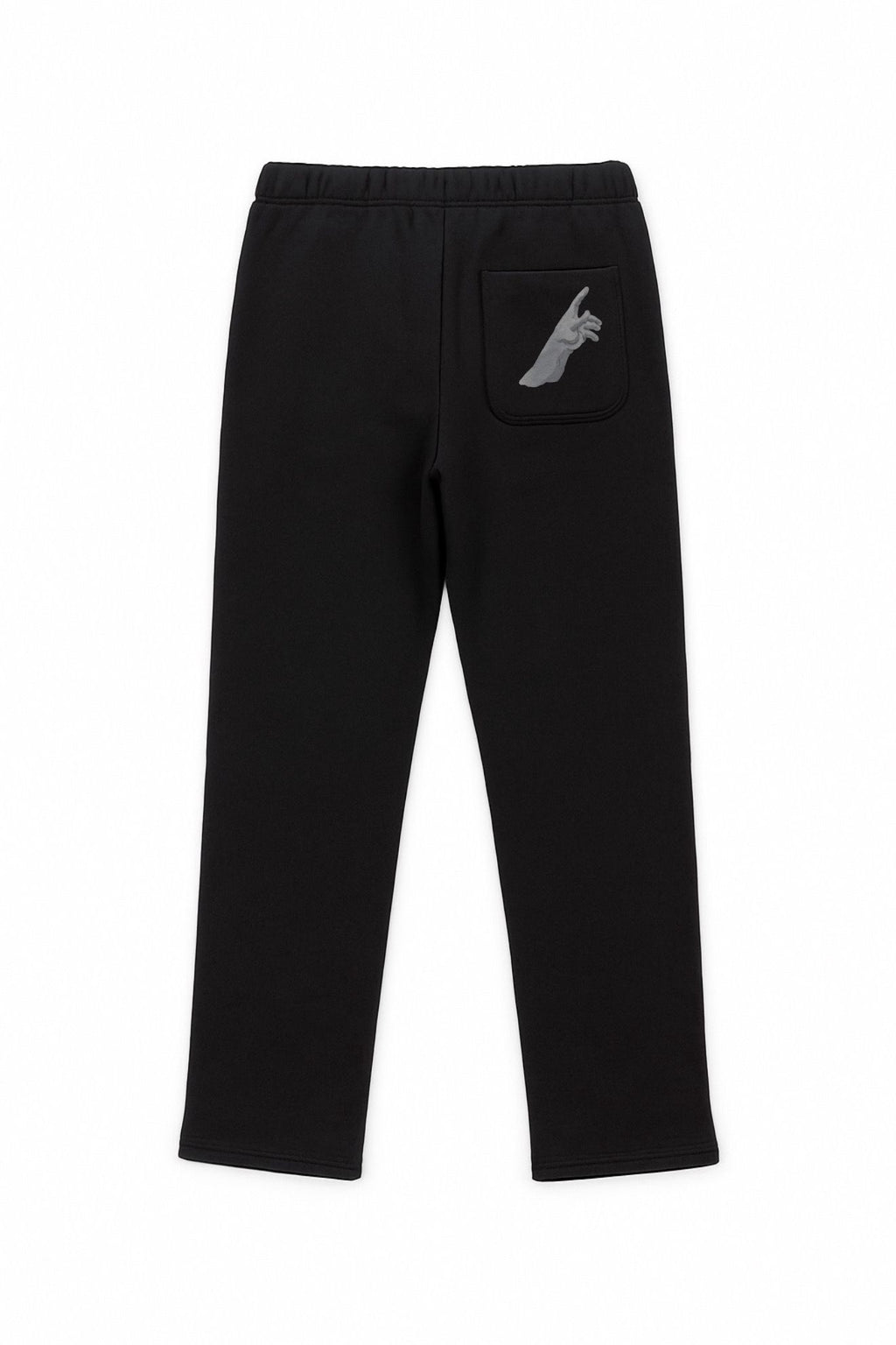 Dark Grey Embroidered Tracksuit Pants