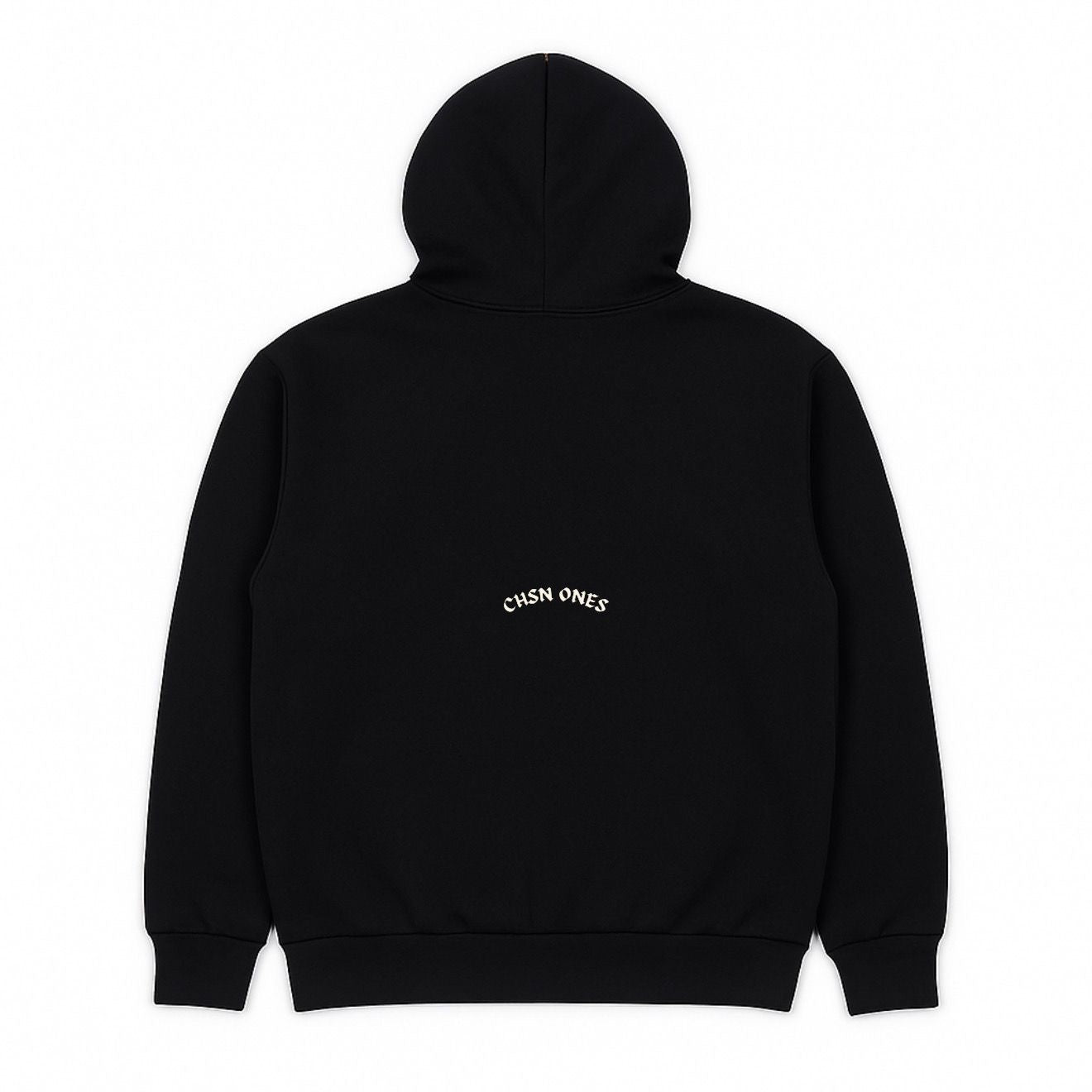 Dark Grey Embroidered Hoodie